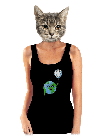 Balónik dámske tielko klasické Black