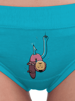 Dáda na rybách dámske nohavičky Turquoise