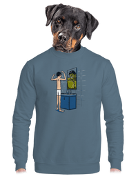 unisex mikina bez kapucne