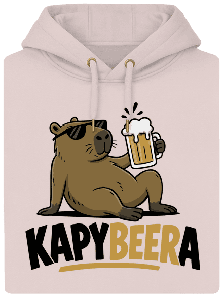 Kapybeera unisex mikina premium Rose Chalk
