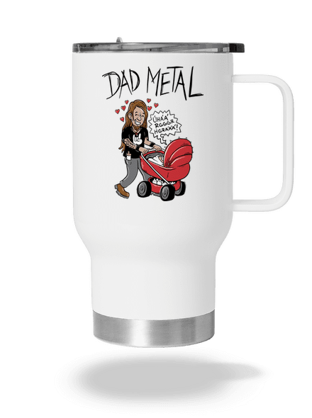Dad metal termohrnček White
