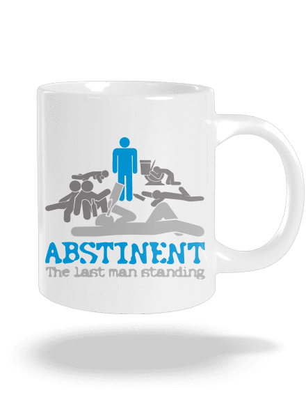 Abstinent veľký hrnček White