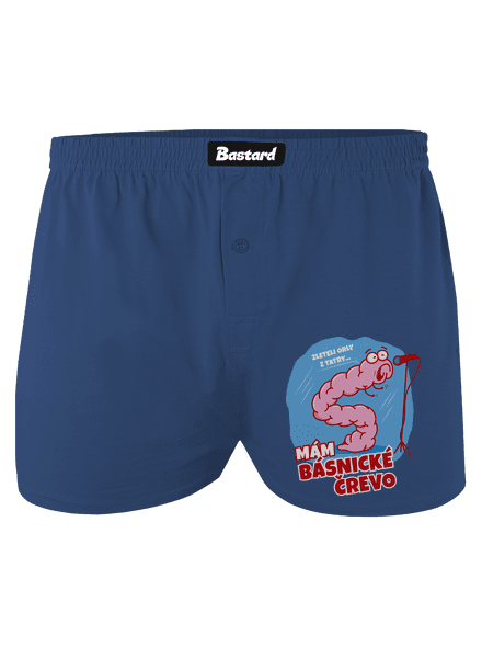 Básnické črevo pánske trenky Blue