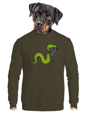 unisex mikina bez kapucne