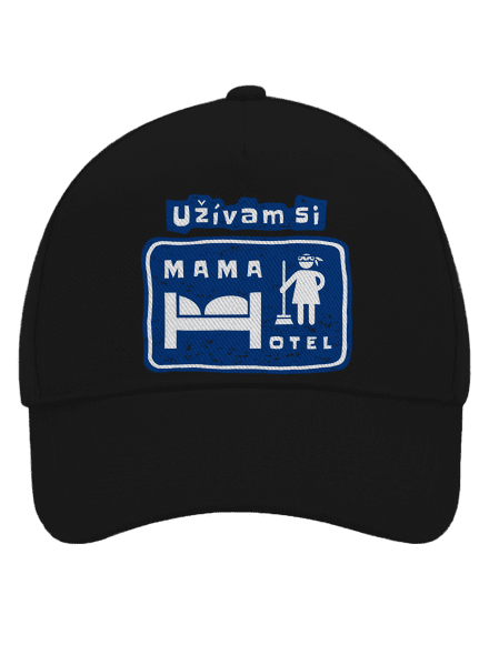 Mama Hotel šiltovka baseballka Black