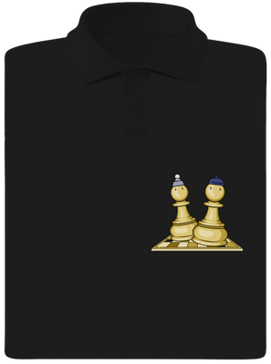 Šach a Mat pánska polokošeľa Black