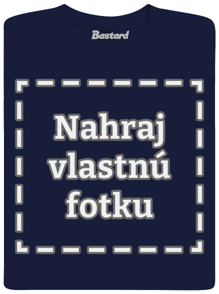 Vlastná potlač pánske tričko Navy