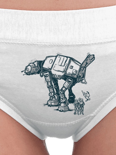 AT-AT dámske nohavičky White