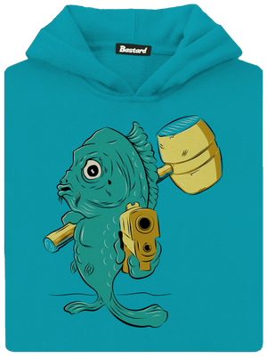 Posledná štedrovečerná detská mikina klokanka Hawaiian Blue