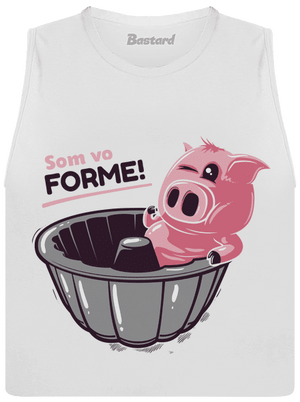 Vo forme dámske tielko voľné White