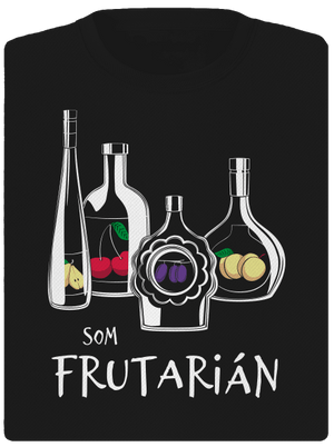 Frutarián dámske športové tričko Black