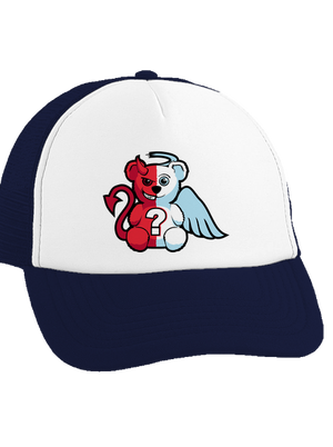 Anjel vs. diabol šiltovka truckerka French Navy cap