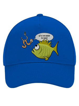 Ryba a dážďovka šiltovka baseballka Bright Royal