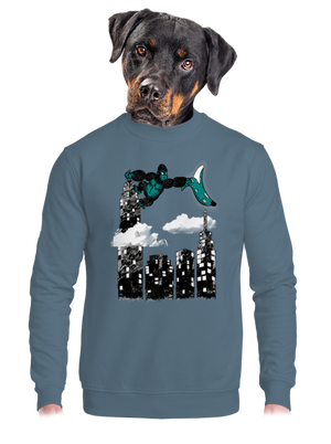 unisex mikina bez kapucne