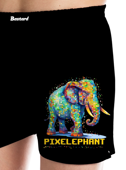 Pixelephant pánske trenky Black