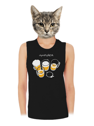 Pijáda dámske tielko voľné Black