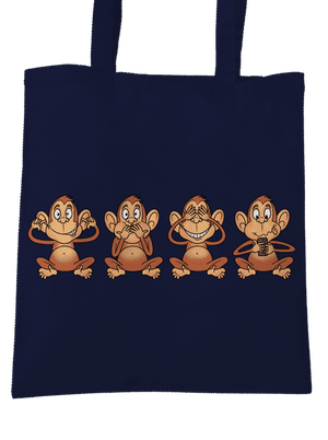 Opička s mobilom taška French Navy