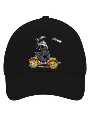 Votrelníček šiltovka baseballka Black