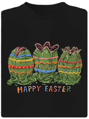 Happy Easter detské športové tričko Black