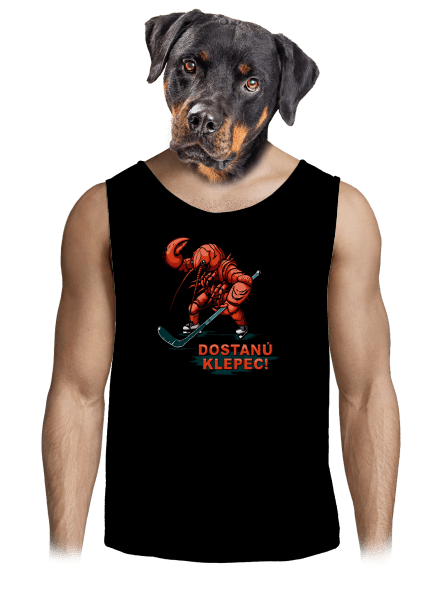 Dostanú klepec pánske tielko Black