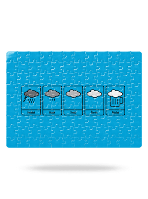 Predpoveď počasia puzzle White