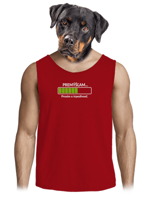 Premýšľam pánske tielko Red