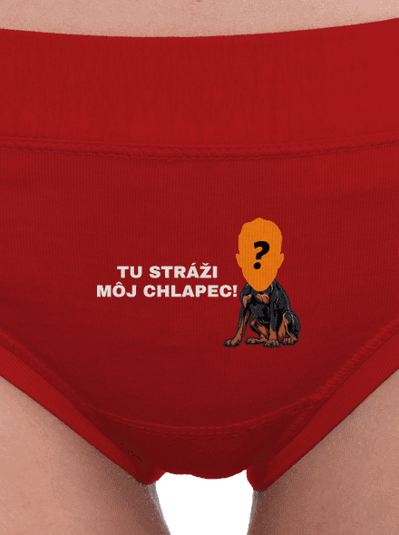 Tu strážim ja dámske nohavičky Red Mal