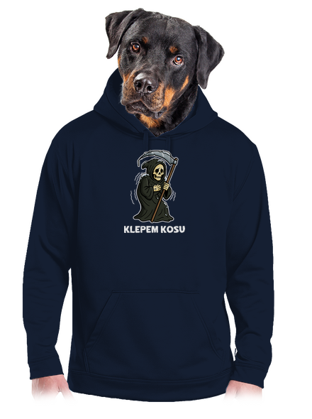 Klepem kosu pánska mikina klokanka Navy