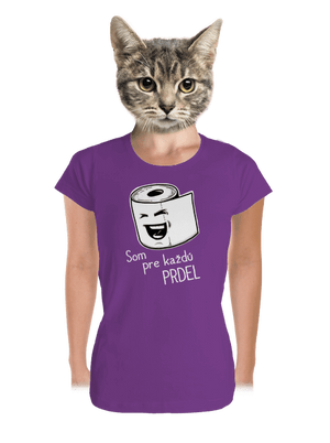 Prdel dámske tričko prémium Purple