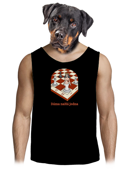 Dáma nahá jedna pánske tielko Black