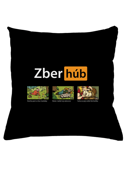 Zber húb vankúš Black