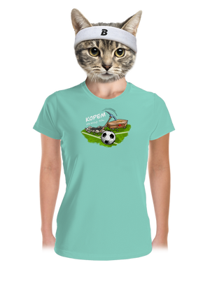 Kopem za svoj tím dámske športové tričko Mint Mal