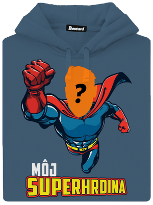 Môj superhrdina dámska mikina klokanka Denim