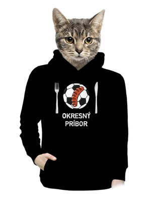 Okresný príbor dámska mikina klokanka Black