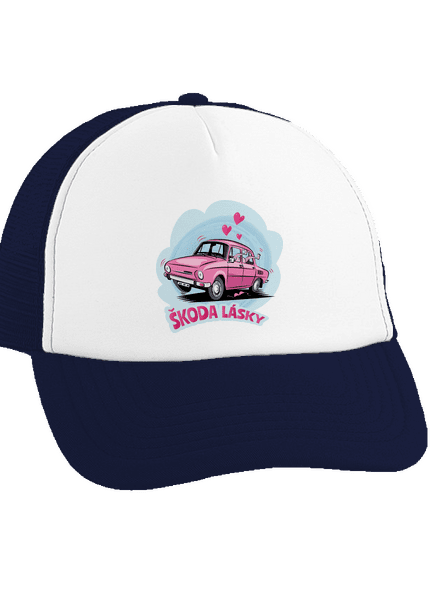 Škoda lásky šiltovka truckerka French Navy cap
