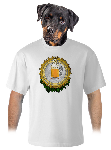 Pivný horoskop: Lev unisex tričko oversized White