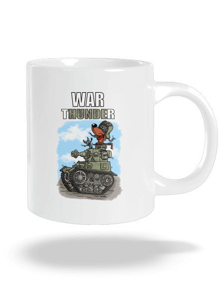 War Hunde veľký hrnček White