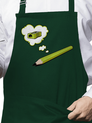 Ceruzka a Strúhatko zástera Bottle Green