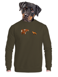 unisex mikina bez kapucne