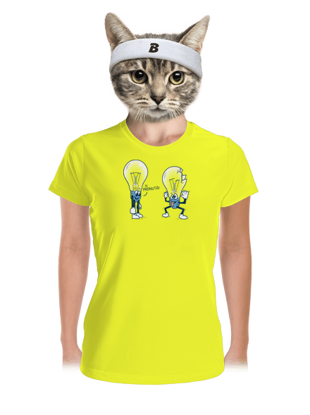 Prdlá dámske športové tričko Neon Yellow