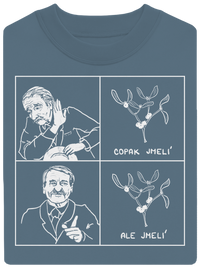 unisex mikina bez kapucne