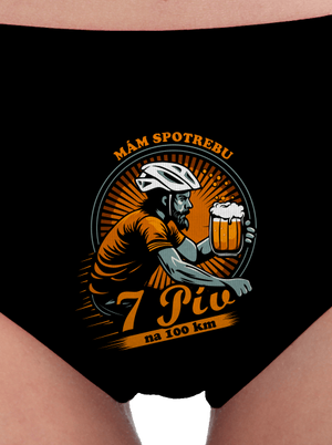 Spotreba 7 na 100 dámske nohavičky Black