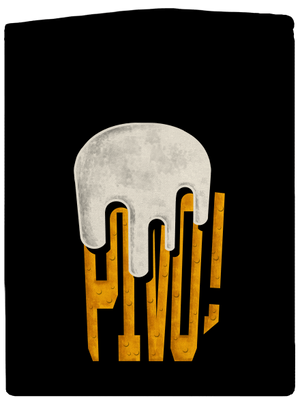 Nápis Pivo dámska mikina na zips Black