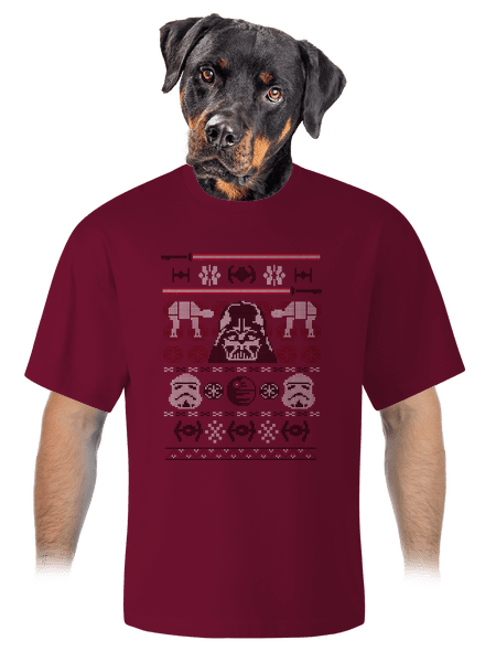 Vader na svetri unisex tričko oversized Garnet