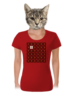 Pexeso dámske tričko Red Mal