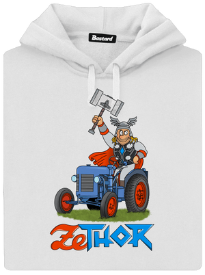 ZeThor dámska mikina klokanka White