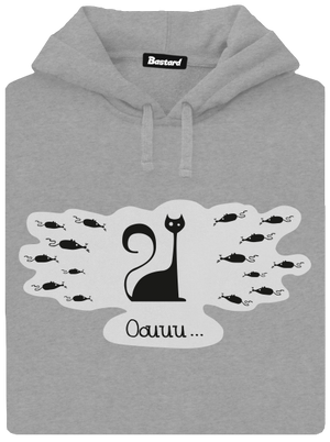 Oouuu pánska mikina klokanka Light Melange