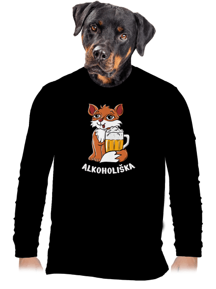  pánske dlhý rukáv Black