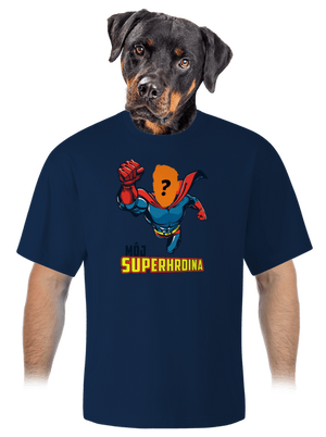Môj superhrdina unisex tričko oversized Midnight Blue
