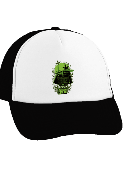 Green Side šiltovka truckerka Black cap